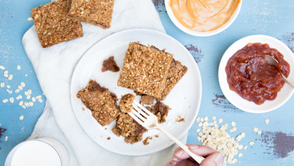 Peanut Butter Jelly Crumble Bars | Pamela Salzman