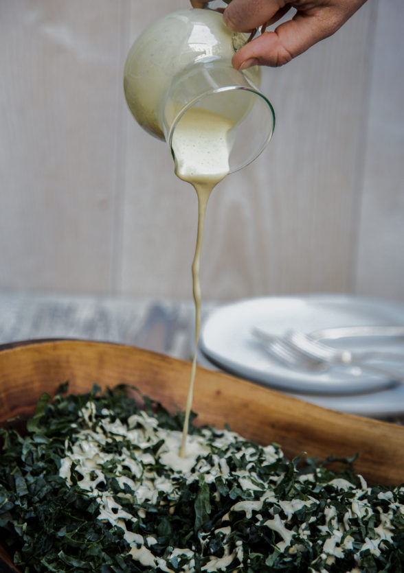 Vegetarian Kale Caesar Salad | Pamela Salzman