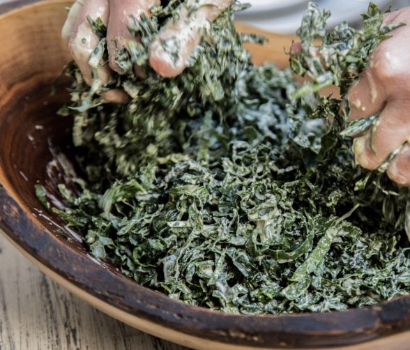 Vegetarian Kale Caesar Salad | Pamela Salzman