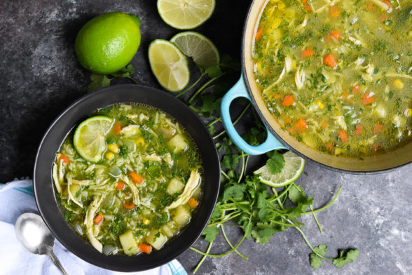 Yerba Mate Chicken and Cilantro Soup | Pamela Salzman