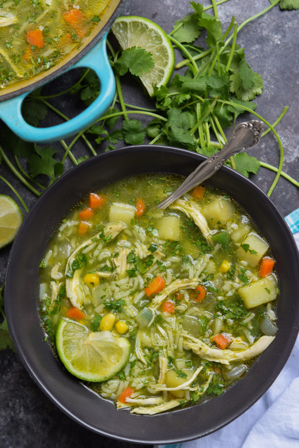 Yerba Mate Chicken and Cilantro Soup | Pamela Salzman