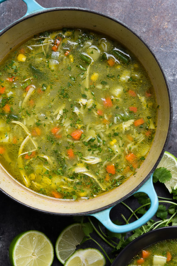 Yerba Mate Chicken and Cilantro Soup | Pamela Salzman