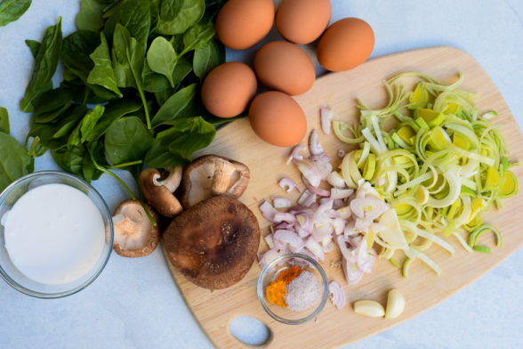 Mushroom and Leek Quiche with Sweet Potato Crust | Pamela Salzman