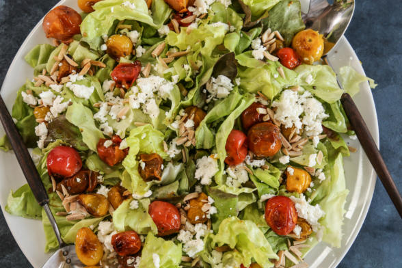 Roasted Cherry Tomato and Feta Salad | Pamela Salzman