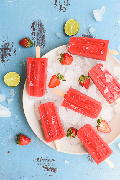 Strawberry Yerba Mate Popsicles | Pamela Salzman