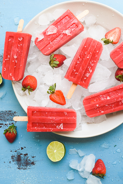 Strawberry Yerba Mate Popsicles | Pamela Salzman