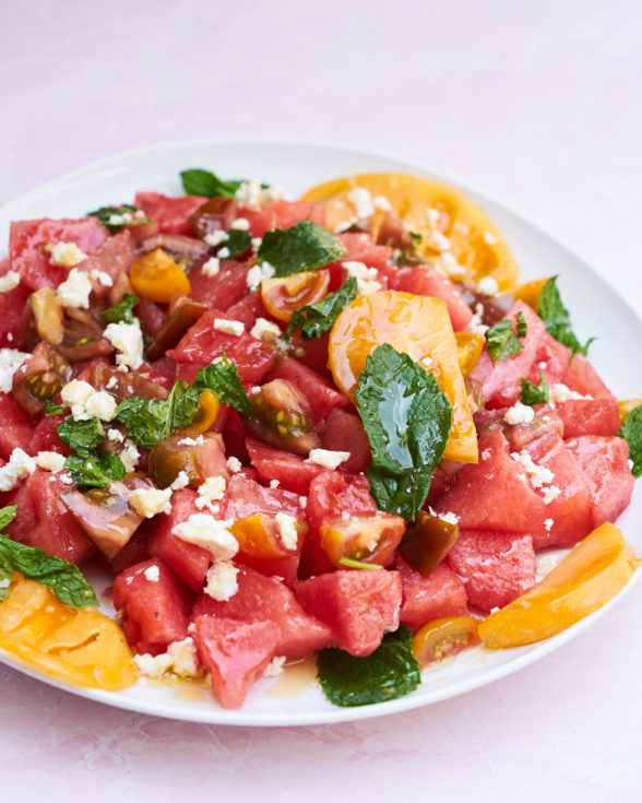 Watermelon Salad Waffle Towel