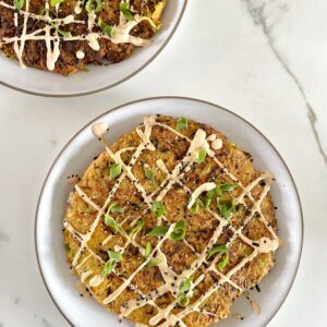 Okonomiyaki-Inspired Veggie Pancake Recipe