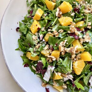 Dandelion and Radicchio Salad with Meyer Lemon Vinaigrette Recipe