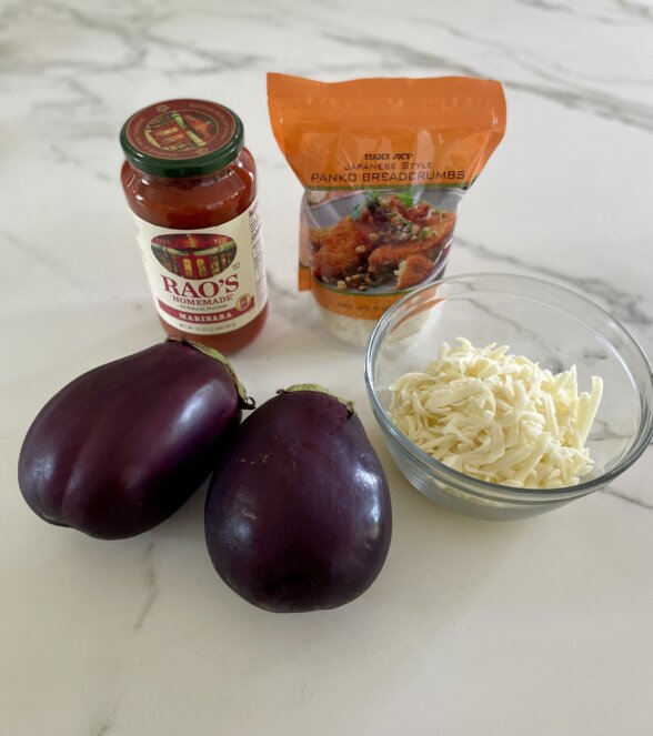 ingredients for eggplant parmesan