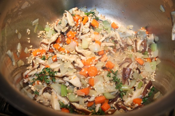 Mushroom-barley soup with kale recipe - Pamela Salzman