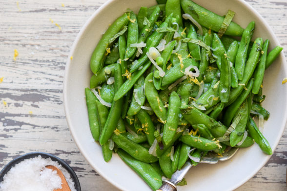 Minted Sugar Snap Peas | Pamela Salzman