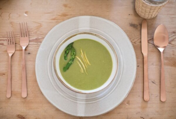 Creamy, Dairy-Free Asparagus Soup | Pamela Salzman