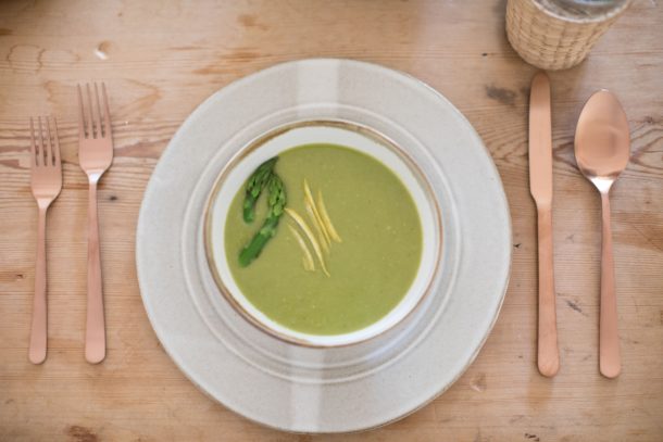 Creamy, Dairy-Free Asparagus Soup | Pamela Salzman