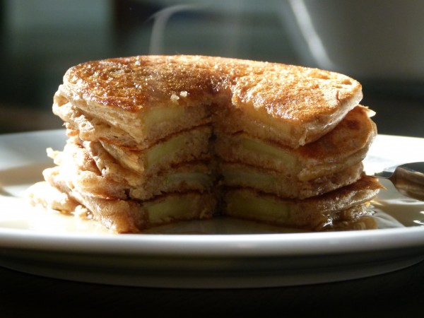 apple-dipped pancakes | pamela salzman