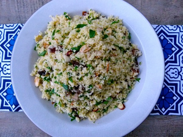 couscous with dried apricots and herbs | pamela salzman