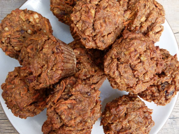 muffins on a white plate