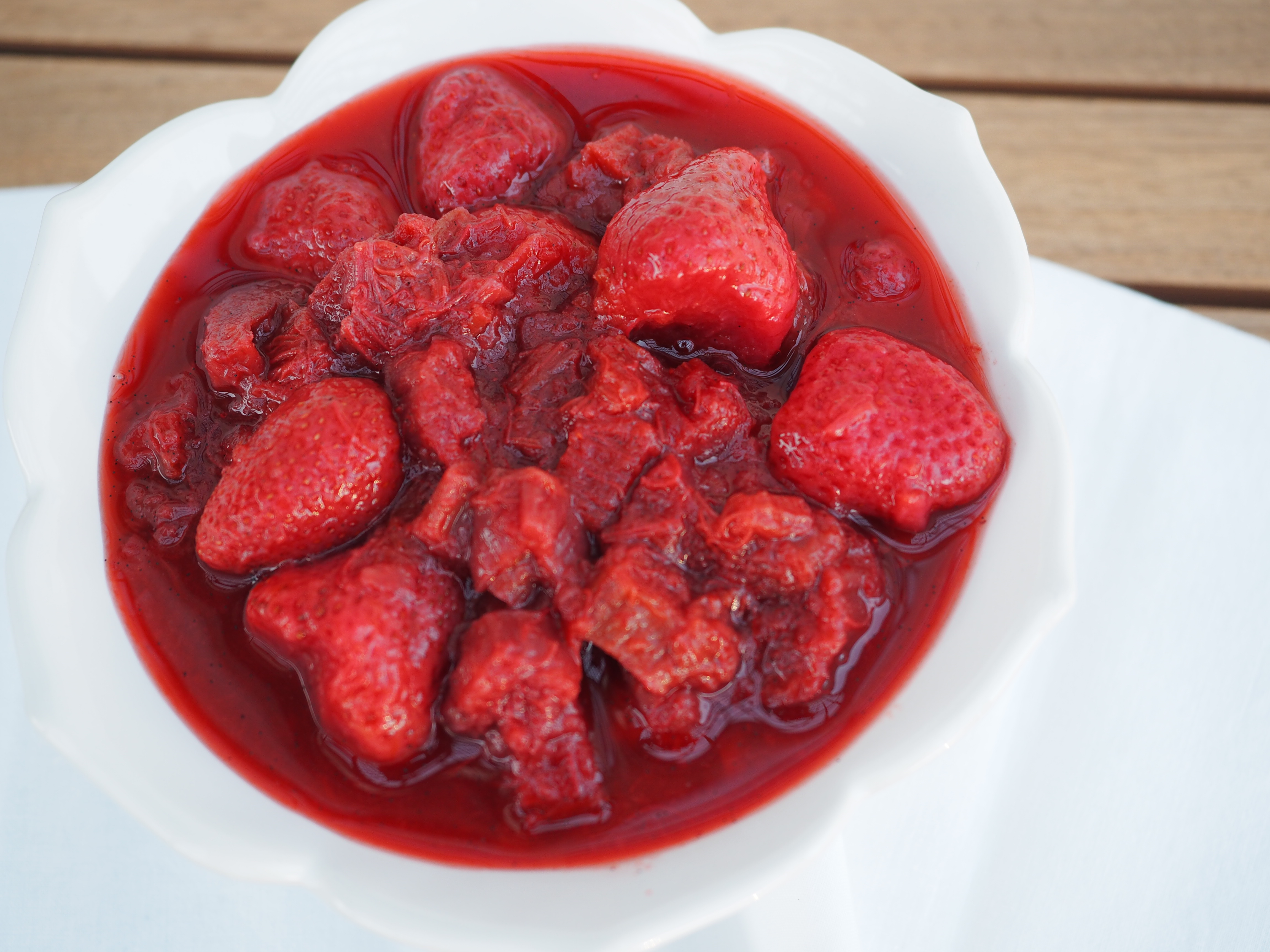 strawberry-rhubarb sauce