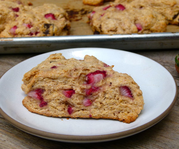 Whole grain strawberry scones recipe (gluten-free version, too ...