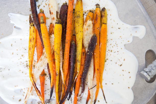 Roasted Carrots with Garlic Yogurt|Pamela Salzman