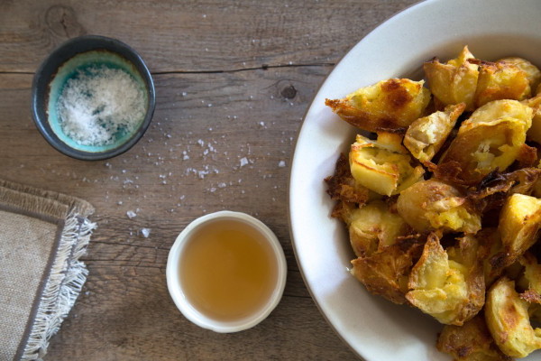 crispy salt and vinegar potatoes | pamela salzman