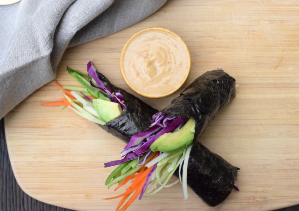 Sunrise Nori Wraps With Spicy Tahini Drizzle From The "Eating Clean ...