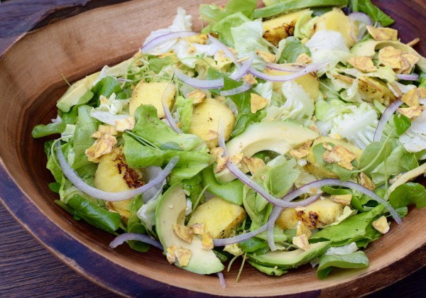 grilled pineapple salad with "mojito dressing" | pamela salzman