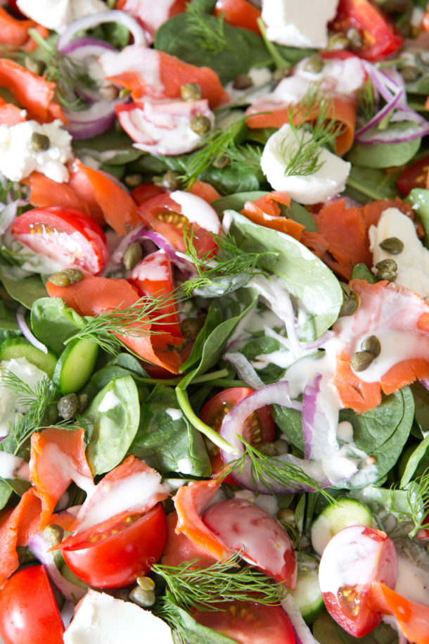 Deconstructed Bagel and Lox Salad Recipe - Pamela Salzman