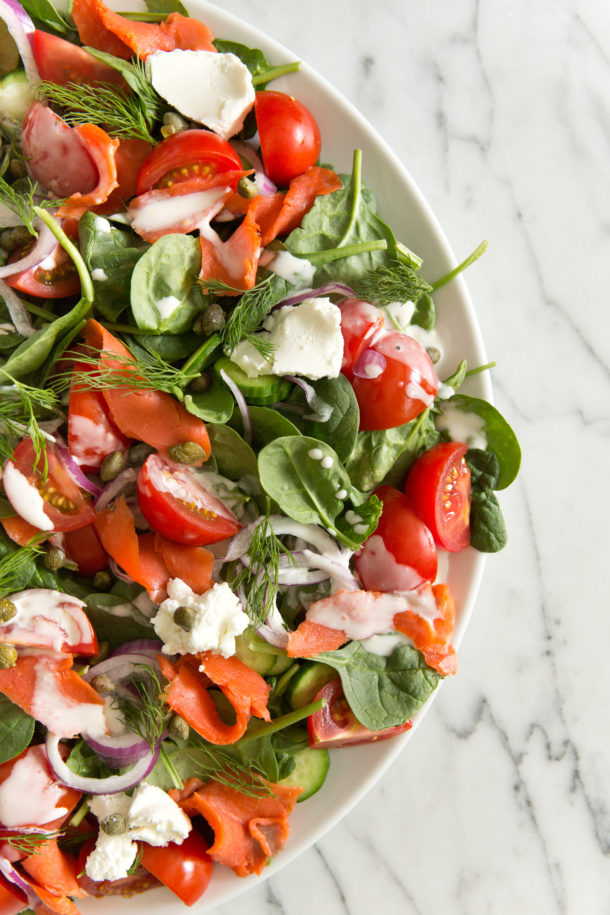 Deconstructed Bagel and Lox Salad Recipe - Pamela Salzman