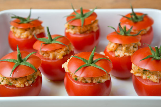 Risotto Stuffed Tomatoes Recipe - Pamela Salzman