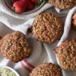 Strawberry Jam Spelt Flaxseed Muffins with Hemp Seeds | Pamela Salzman