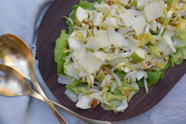 Endive and Pear Salad with Walnuts and Parmesan | Pamela Salzman