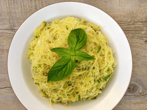 Spaghetti Squash with Pecorino and Herbs Recipe | Pamela Salzman & Recipes