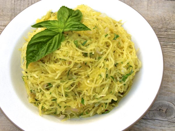 Spaghetti Squash with Pecorino and Herbs Recipe | Pamela Salzman & Recipes