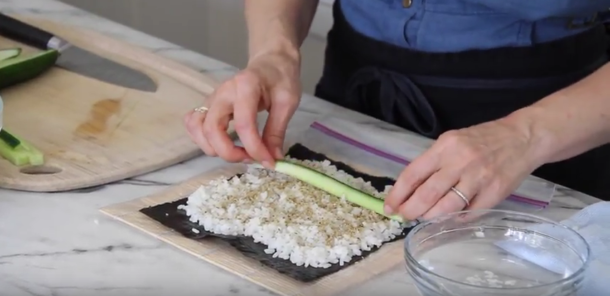 How to Make Veggie Sushi *VIDEO* - Pamela Salzman