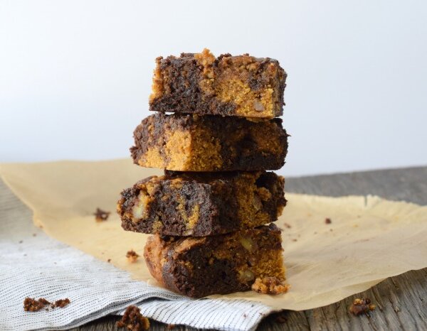 Pumpkin Chocolate Swirl Bars | Pamela Salzman