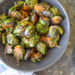 Roasted Sesame-Ginger Brussels Sprouts recipe from The Food Therapist | Pamela Salzman