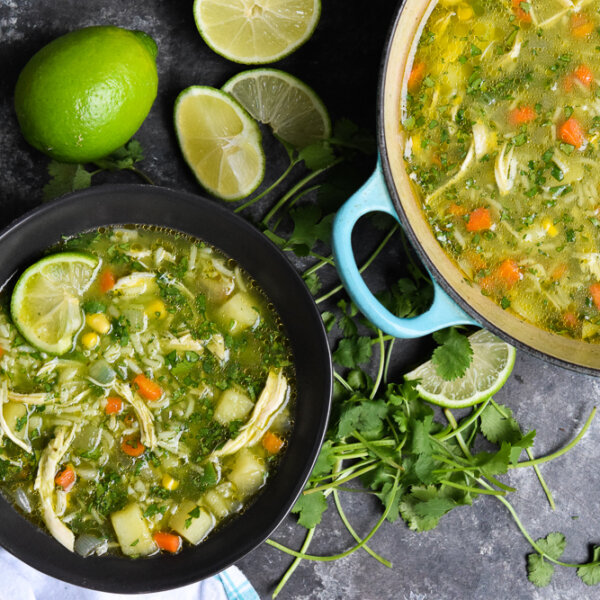 Yerba Mate Chicken and Cilantro Soup | Pamela Salzman