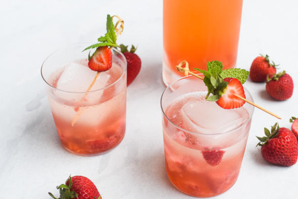 Strawberry-Ginger Shrub Recipe - Pamela Salzman