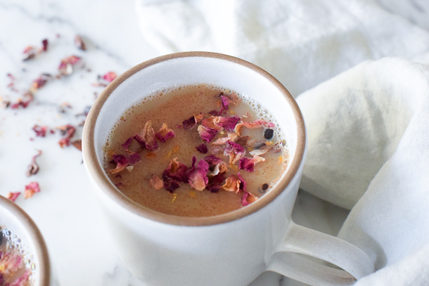 Warming Chai Tea Latte by Pamela Salzman