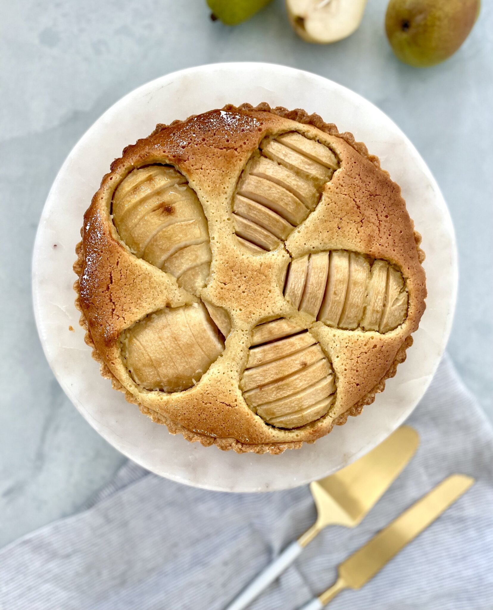 Pear Frangipane Tart Recipe - Pamela Salzman