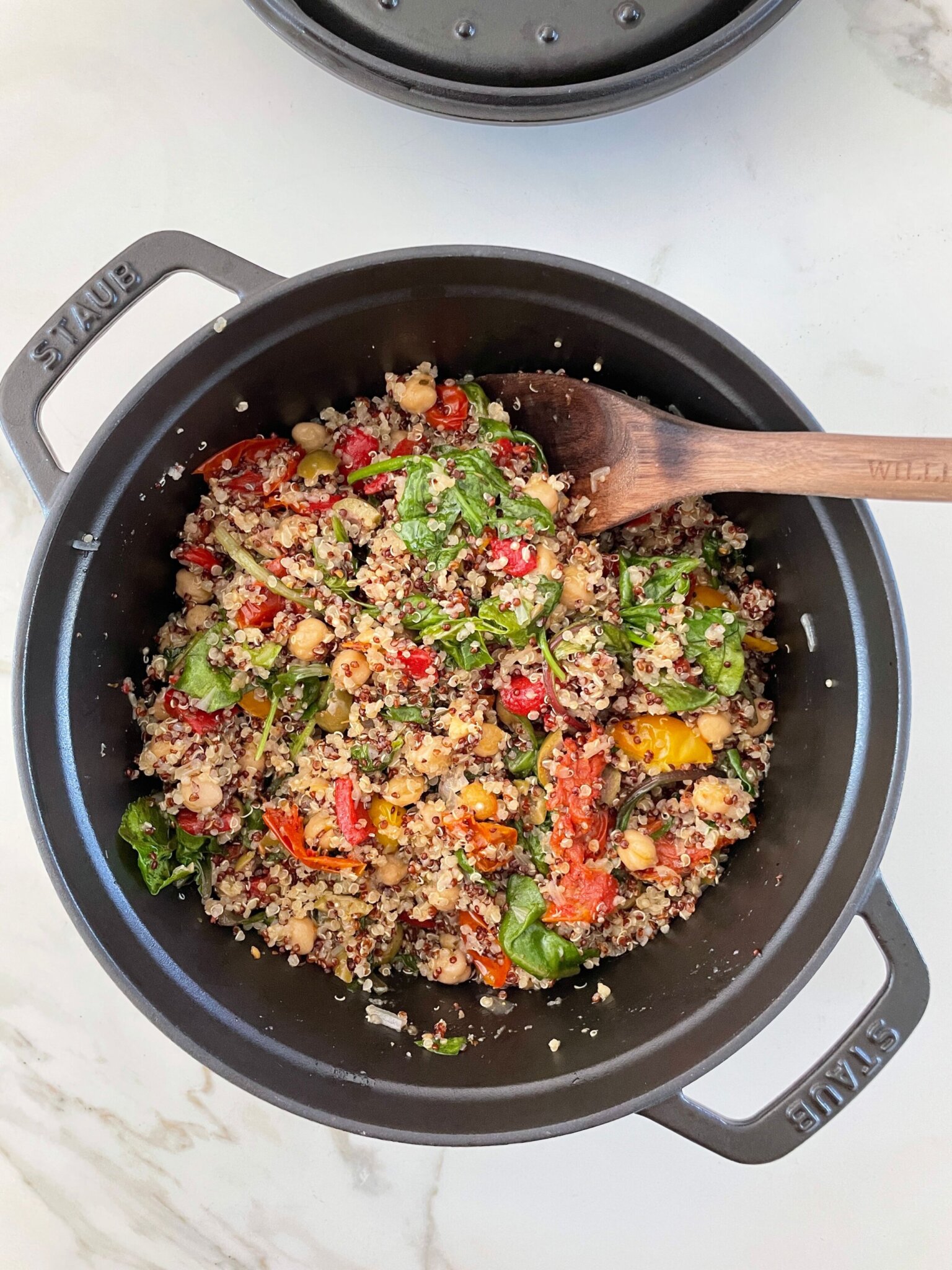 One Pot Mediterranean Quinoa Recipe Pamela Salzman 3045