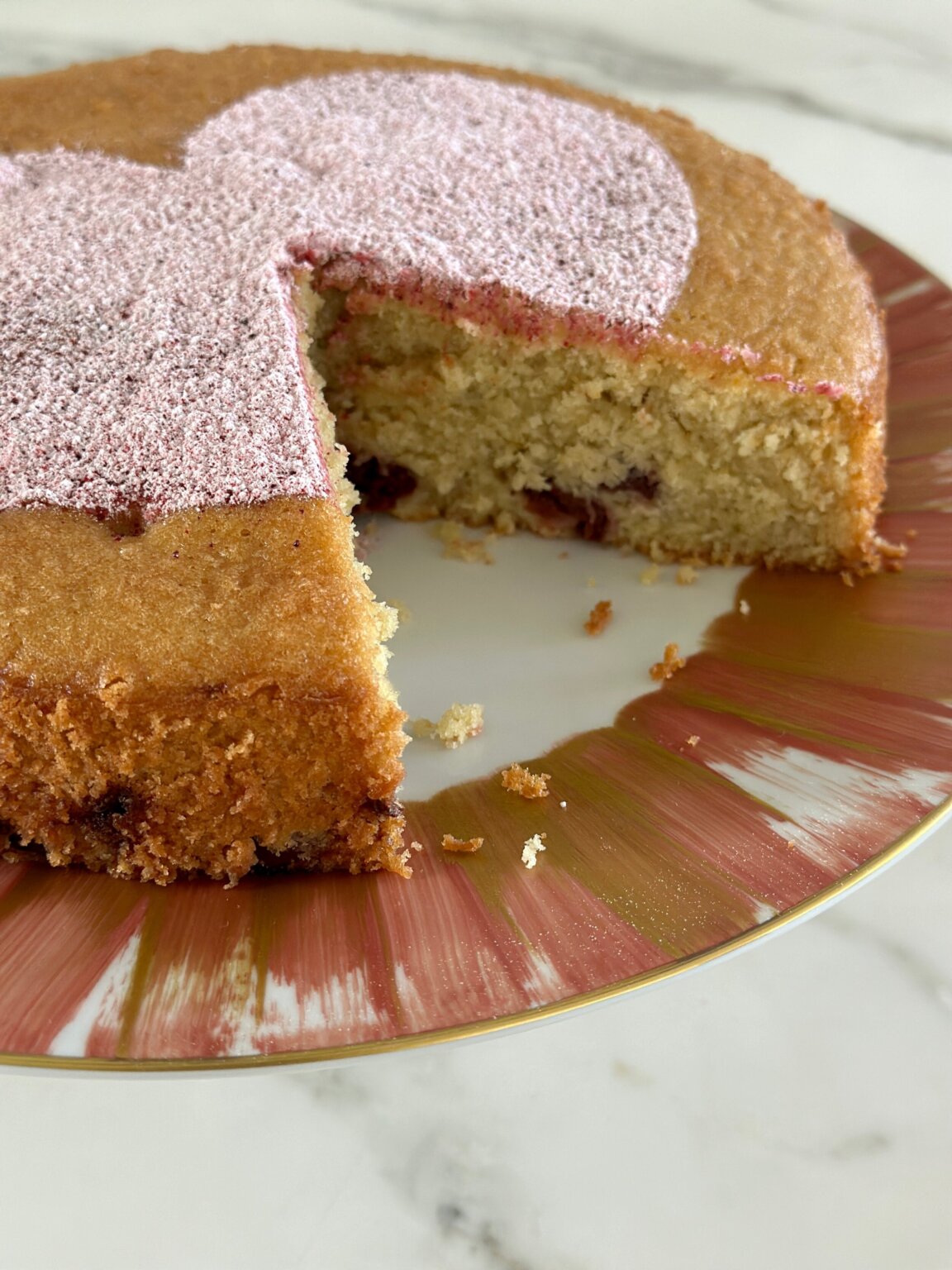 Sour Cherry Almond Cake Recipe - Pamela Salzman