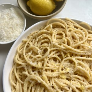 Easy Pasta al Limone Recipe (with Bucatini or Spaghetti)