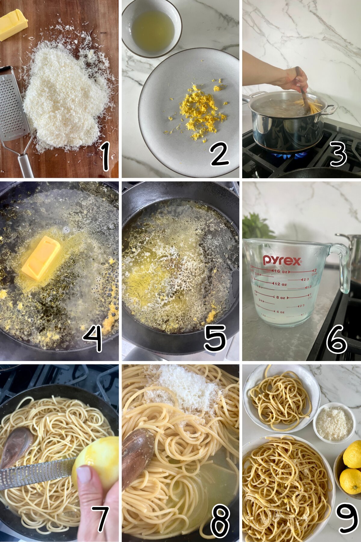 numbered step by step instructions showing how to make this recipe