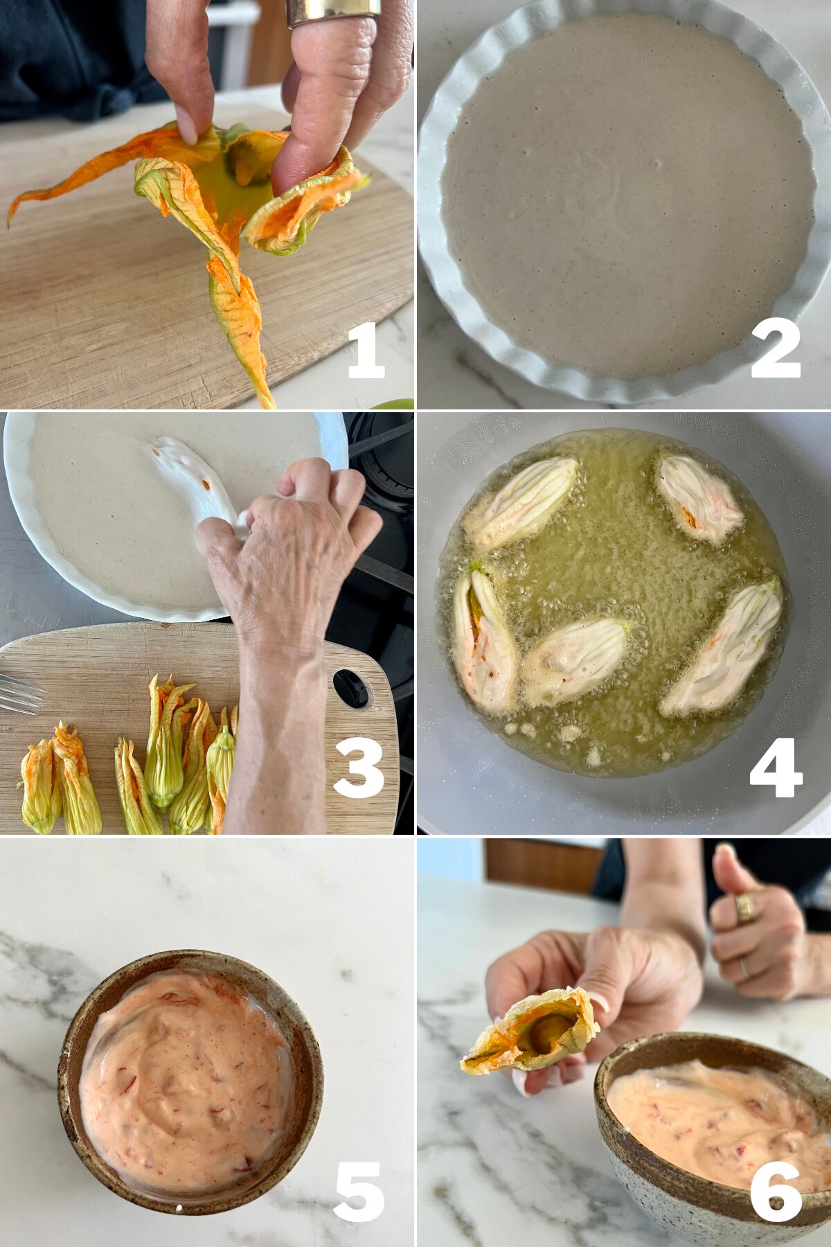 numbered step by step photos showing how to make this recipe