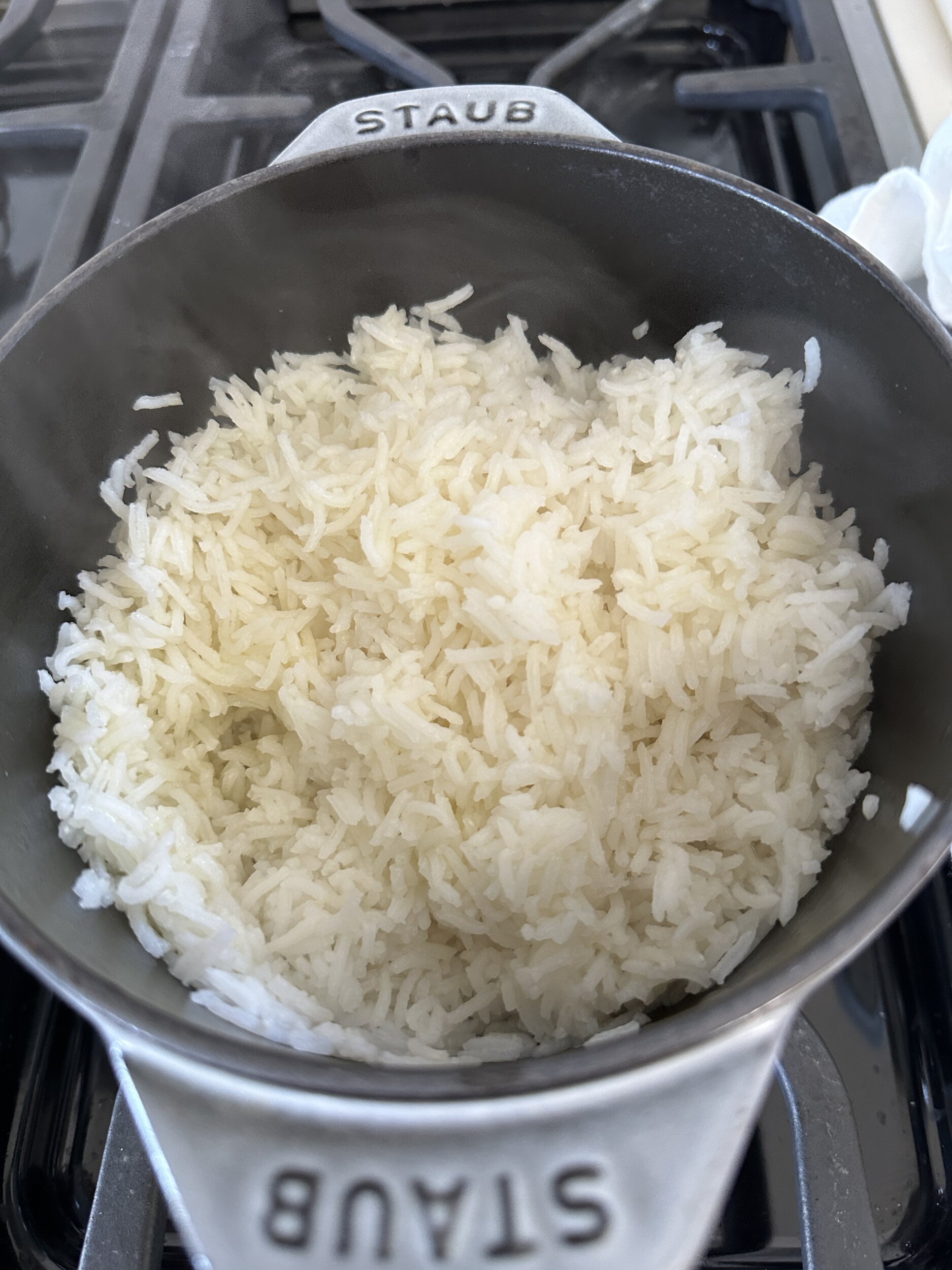 a bowl of rice on the stovetop