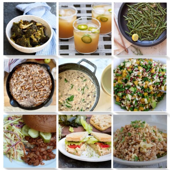 collage of 9 dinner recipe images