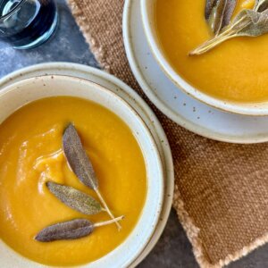 Cozy Roasted Butternut Squash and Apple Soup Recipe