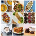 weekly planner of 9 dishes ready to eat